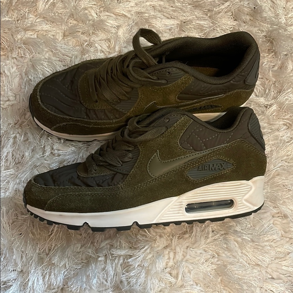 Nike Air Max Olive Green Sneakers